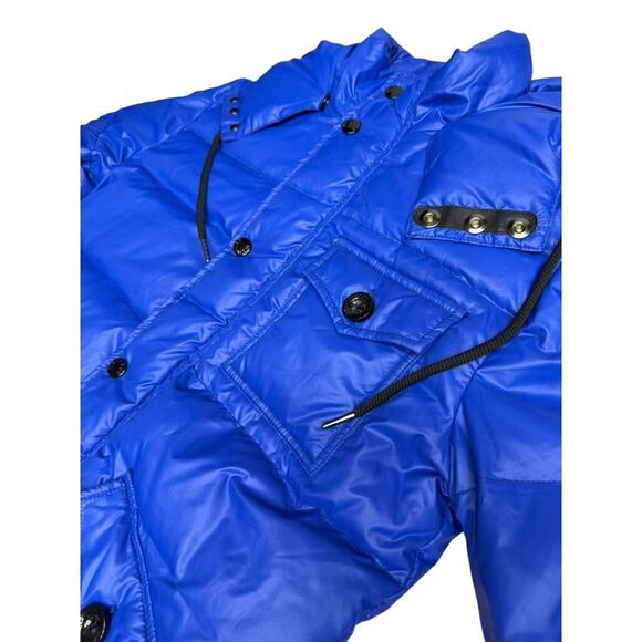 "MONCLER" GRENOBLE Puffer Coat SZ 2 90% Down 10% Feather Brown/Black Hooded - Picture 8 of 16